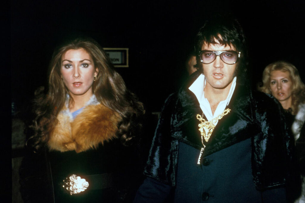 Linda Thompson und Elvis im Januar 1973 in Las Vegas
