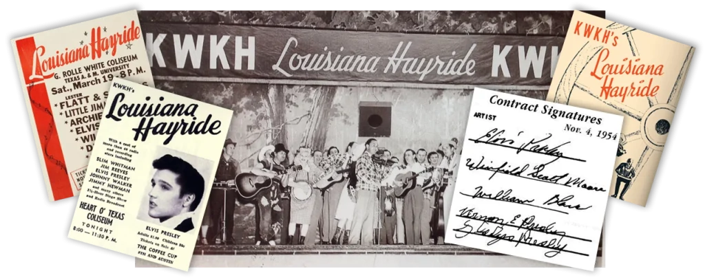 Elvis Presley - Louisiana Hayride - Collage