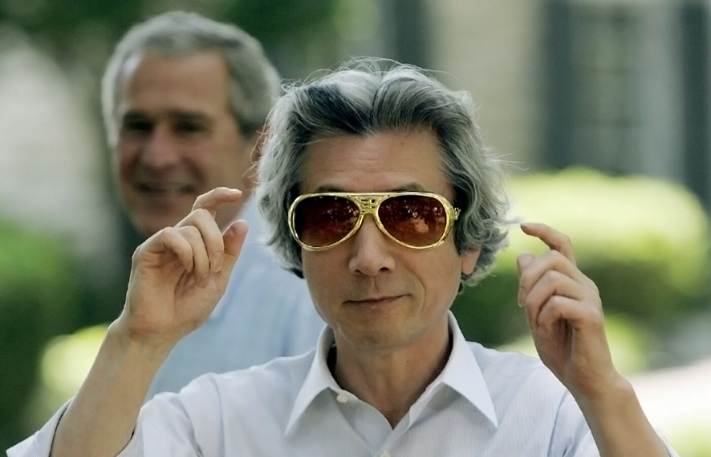 Junichiro Koizumi und George W. Bush besuchen Graceland