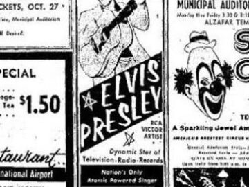 Werbeanzeige Bexar County Coliseum, San Antonio, Texas