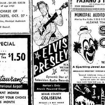 Werbeanzeige Bexar County Coliseum, San Antonio, Texas