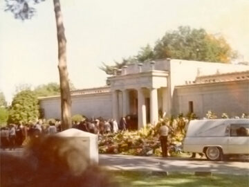 Elvis Presley Beerdigung auf dem Forest Hill Friedhof am 18. August 1977