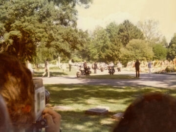 Elvis Presley Beerdigung auf dem Forest Hill Friedhof am 18. August 1977