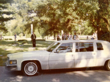 Elvis Presley Beerdigung auf dem Forest Hill Friedhof am 18. August 1977