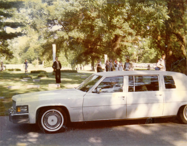 Elvis Presley Beerdigung auf dem Forest Hill Friedhof am 18. August 1977