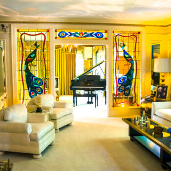 Wohnzimmer im Anwesen Graceland
