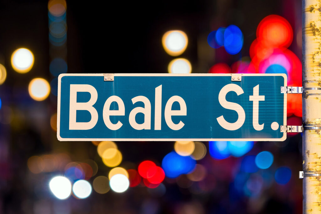 Beale Street Schild, Memphis