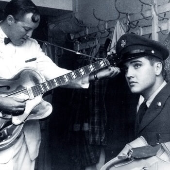 Bill Haley und Elvis in Wiesbaden, Backstage am 23. Oktober 1958