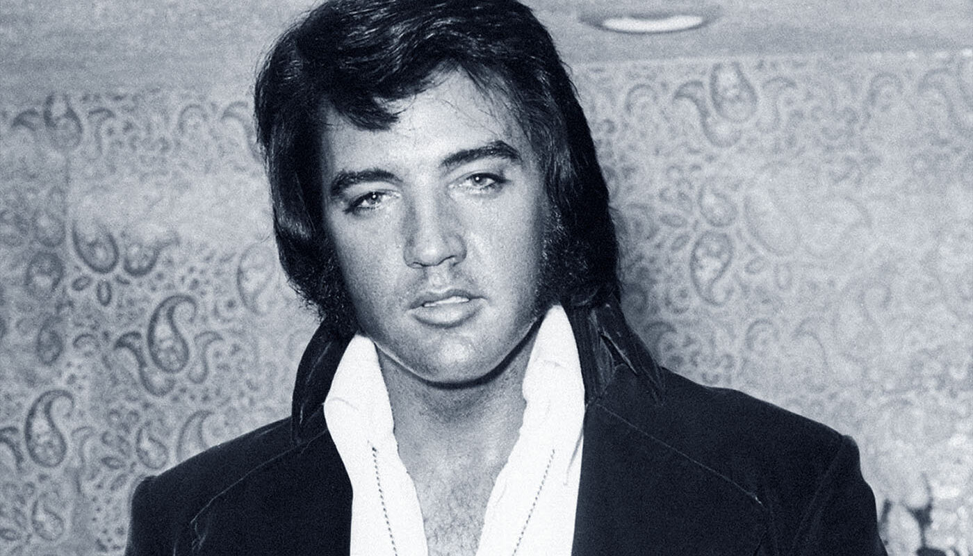 Elvis im Dezember 1973 im Stax Studio in Memphis.