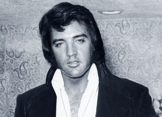 Elvis im Dezember 1973 im Stax Studio in Memphis.