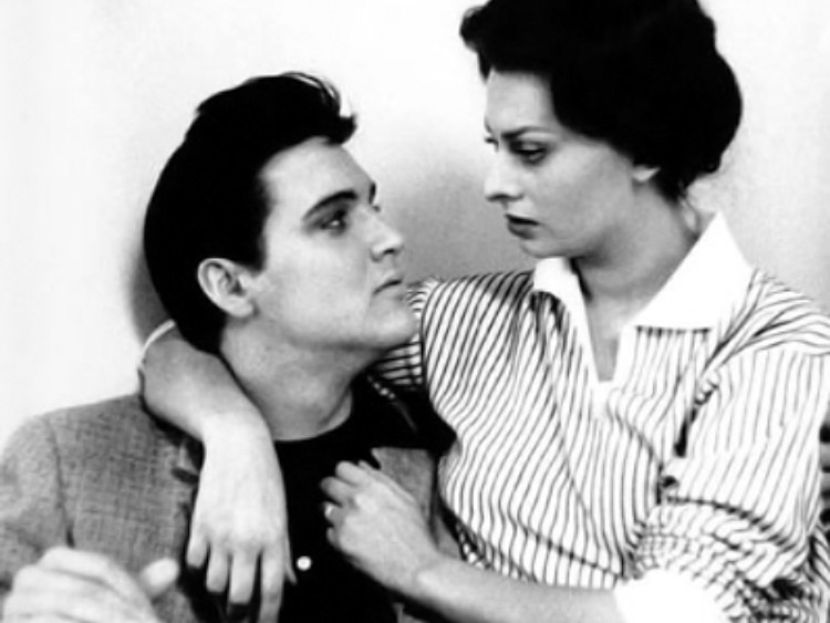 Elvis und Sophia Loren im Februar 1958