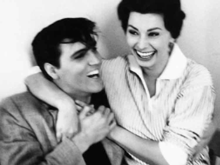 Elvis und Sophia Loren im Februar 1958