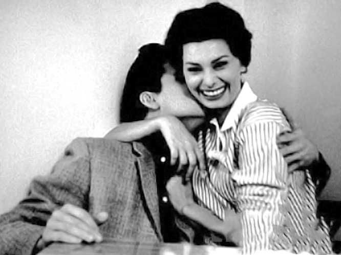 Elvis und Sophia Loren im Februar 1958