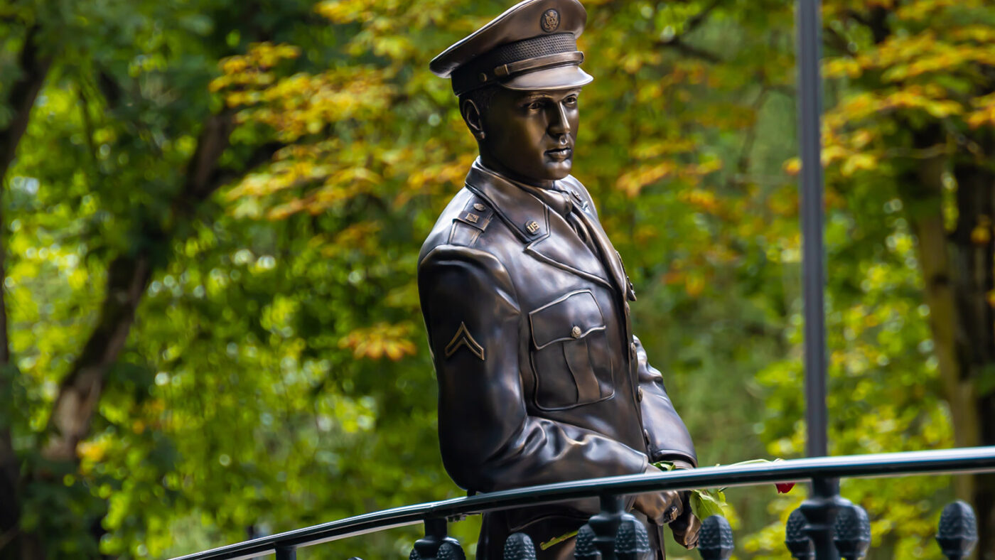 Elvis-Presley-Statue in Bad Nauheim