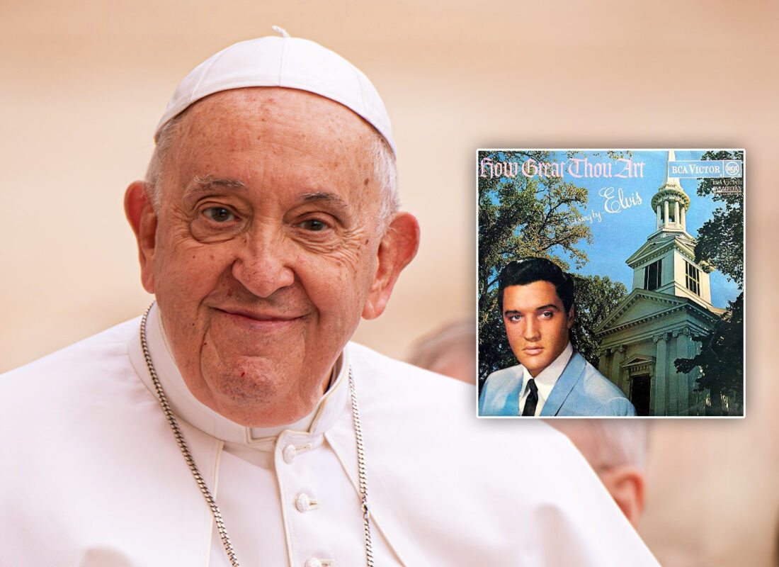 Papst Franziskus hat Elvis Alben in seiner Musiksammlung