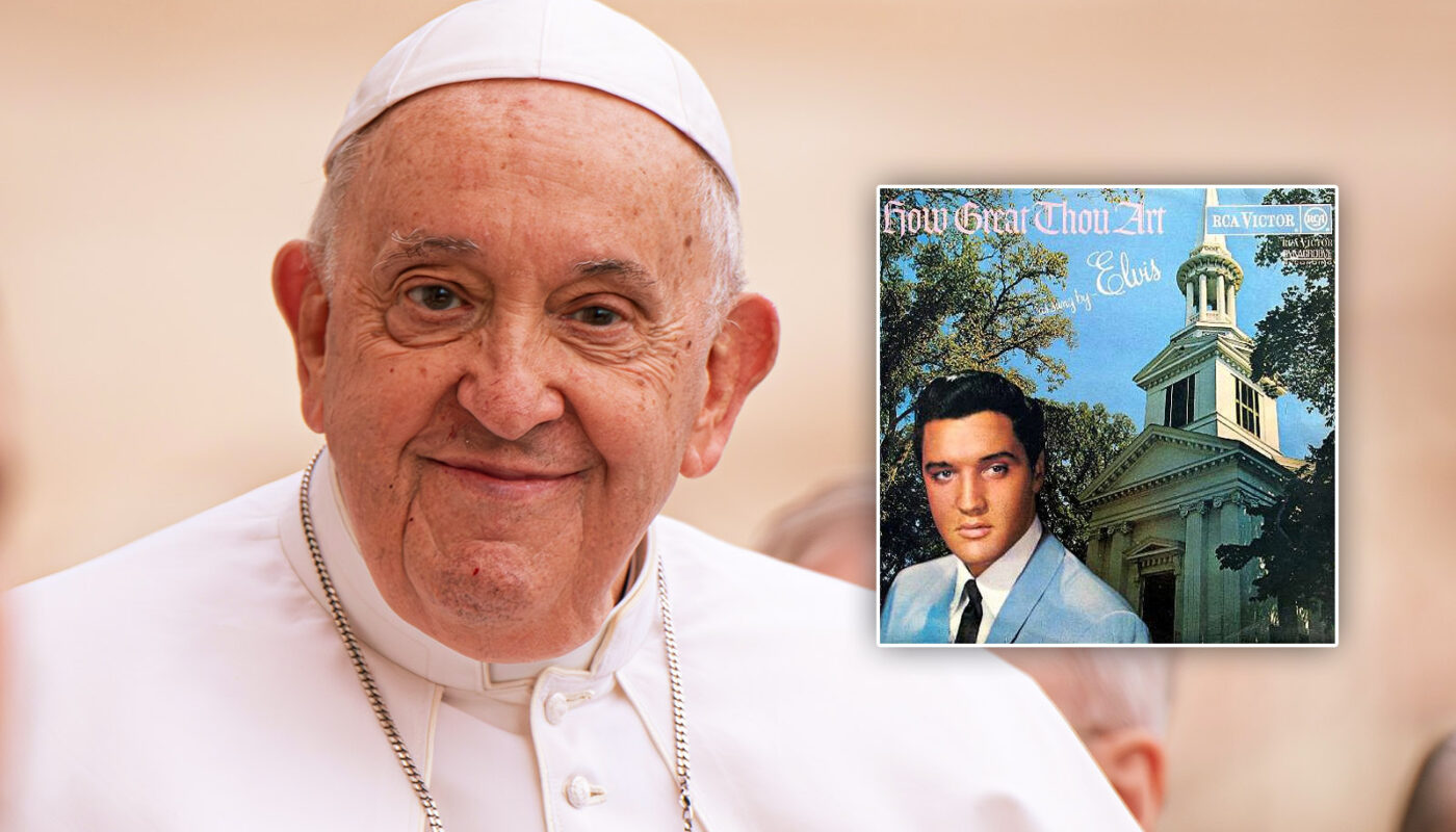 Papst Franziskus hat Elvis Alben in seiner Musiksammlung