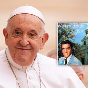Papst Franziskus hat Elvis Alben in seiner Musiksammlung