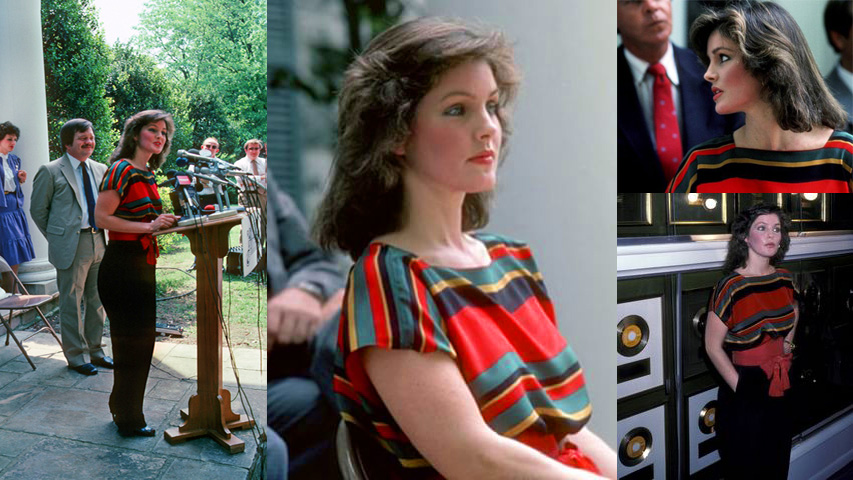 Priscilla Presley während der Graceland-Eröffnung am 07. Juni 1982