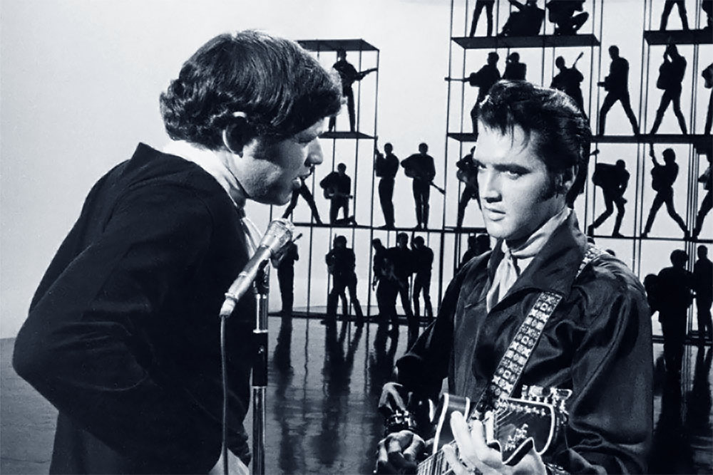 Steve Binder und Elvis am Set des 68 Comeback Special