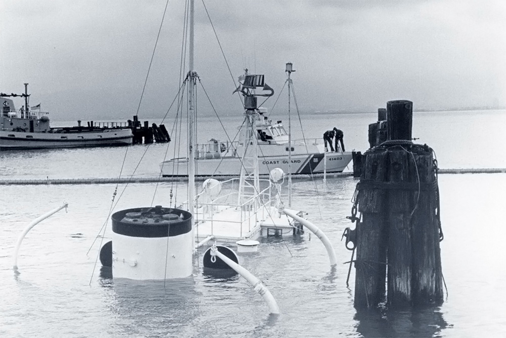 Das gesunkene Wrack der USS Potomac