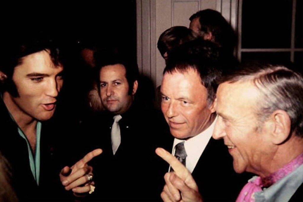 Elvis, Joe Esposito und Frank Sinatra in Las Vegas 1969