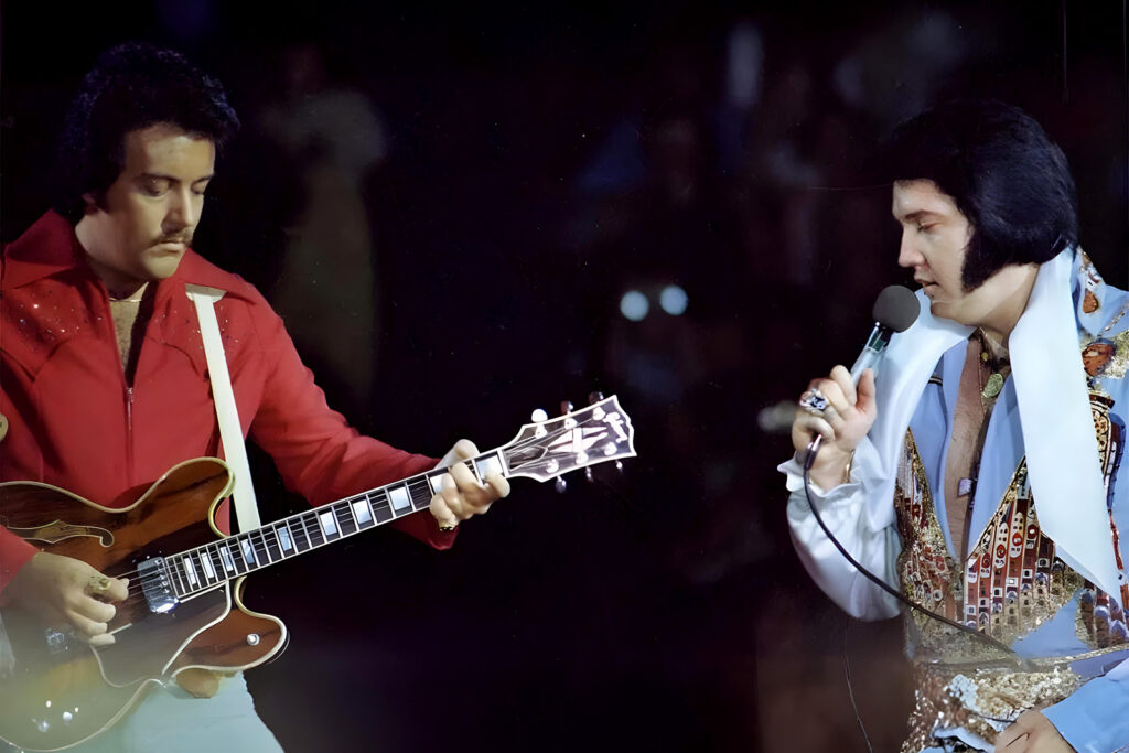 John Wilkinson und Elvis im Jahr 1976