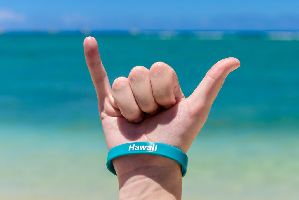 Hawaiianisches Shaka-Zeichen