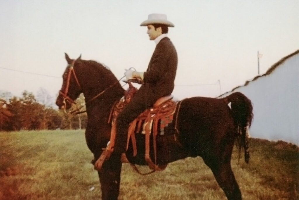Seltenes Foto von Elvis auf der Circle G Ranch